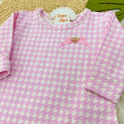 Macacão Pied de Poule - Rosa